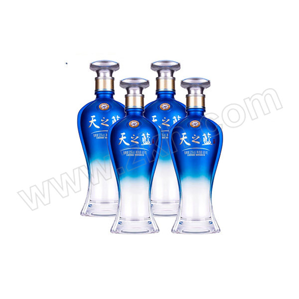 YANGHE/洋河 52度天之蓝 500mL×4瓶 52%vol 浓香型 1箱