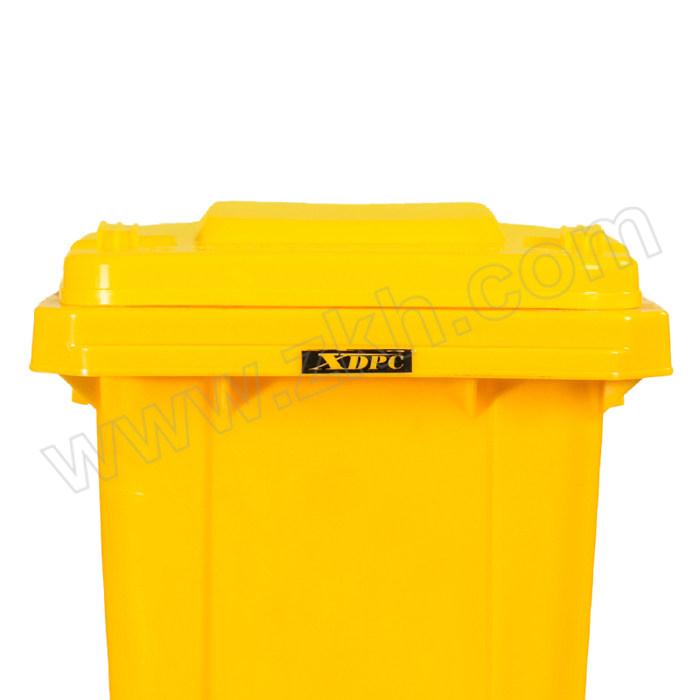 LAUTEE/兰诗 黄色医疗垃圾桶 XD-9326 56×48×82cm 100L 无脚踏 1个