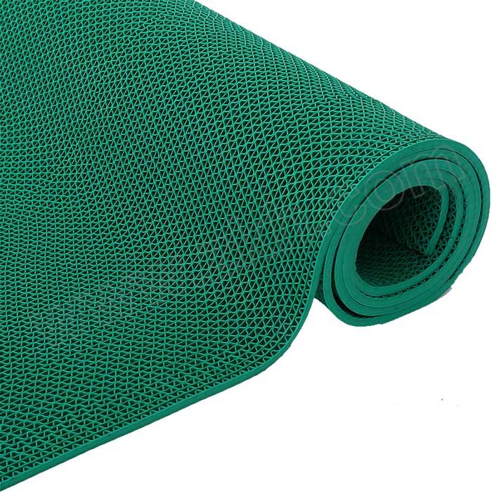 YUETONG/月桐 PVC防滑安全地垫 YT-L12 绿色 1.2×15m 1卷