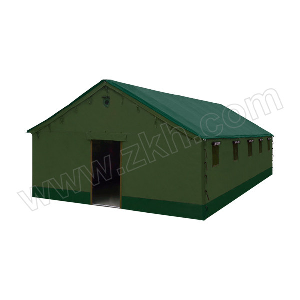 JUYUAN/聚远 帆布加厚棉帐篷(方管支架) L2型 5×10m 顶高3.1m 深绿色 1顶