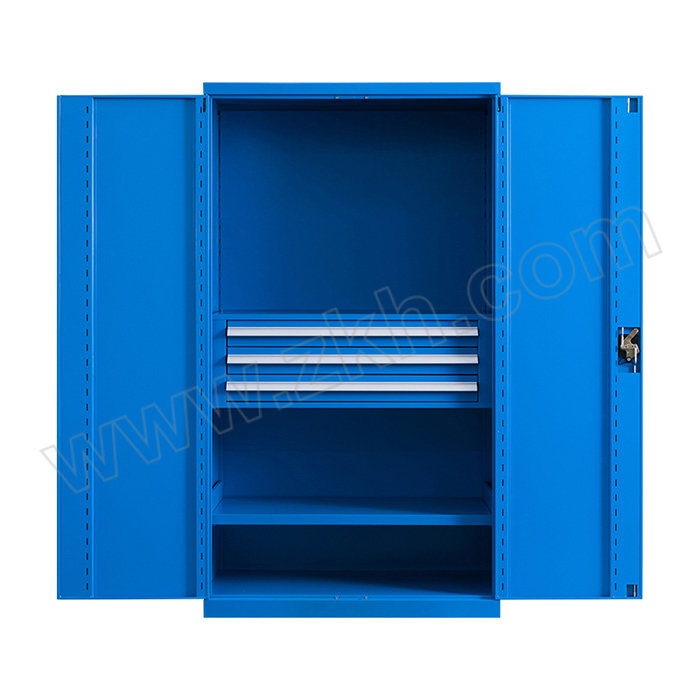 RUIZHIJIE/锐之捷 3层3抽无挂板蓝色工具柜 XGJG6 外形尺寸1000×500×1800mm 1台