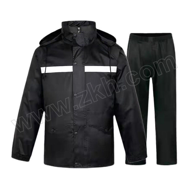 LHY/霖虹雨 分体式双层雨衣套装 FYSCFT 2XL 黑色 1套