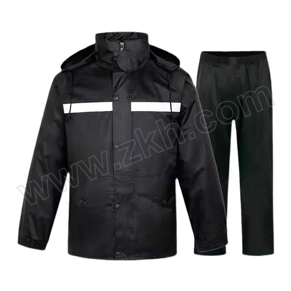 LHY/霖虹雨 分体式双层雨衣套装 FYSCFT 3XL 黑色 1套