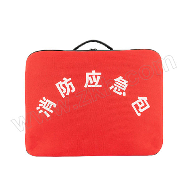 HONGLIE/轰烈 手提式消防应急箱套装 HLDB-D 440×350×140mm 红色 帆布 8件套 配置参见详情 1套