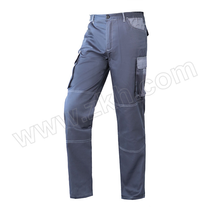 ZHONGFANG/中防 夏季薄款反光条工作服长裤 T050-GR-XL XL 灰色 1条