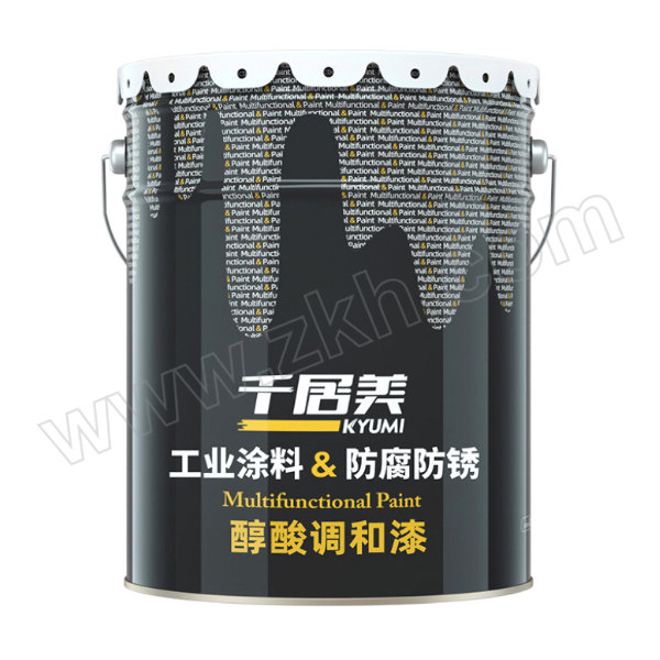 QIANJUMEI/千居美 醇酸调和漆 HD9400 Y07中黄色 10kg 1桶