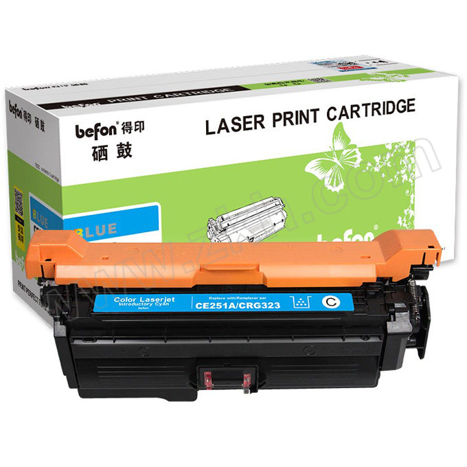 BEFON/得印 硒鼓 CE251A 蓝色 适用惠普HP CP3520/CP3525/CP3525n/CP3525dn/cm3530 1支 1盒