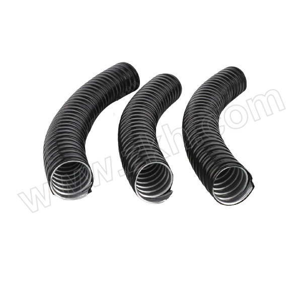 SPJYCL/胜牌 包塑金属软管 内径64mm 2-1/2" 外层PVC材料 内层镀锌钢 耐温160℃ 黑色 20m 1卷