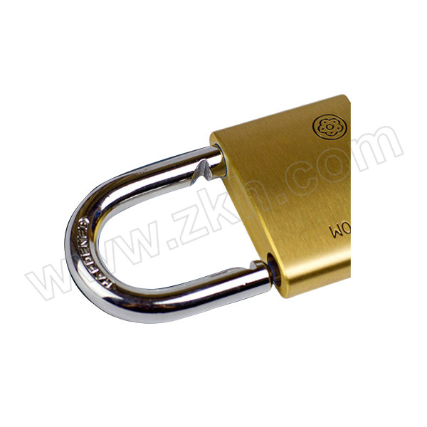 BLOSSOM LOCK/梅花锁 腰圆铜挂锁 BC9040 黄铜色 不通开 锁钩净高21.8mm 锁体宽度40mm 含钥匙×3 1把