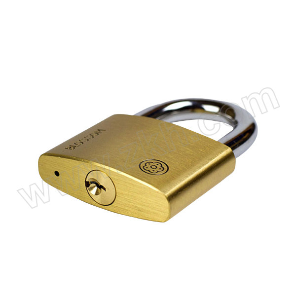 BLOSSOM LOCK/梅花锁 腰圆铜挂锁 BC9040 黄铜色 不通开 锁钩净高21.8mm 锁体宽度40mm 含钥匙×3 1把