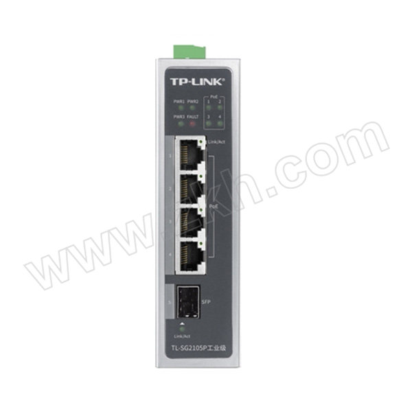 TP-LINK/普联 全千兆非网管工业以太网PoE交换机 TL-SG2105P工业级 4电1光 1个