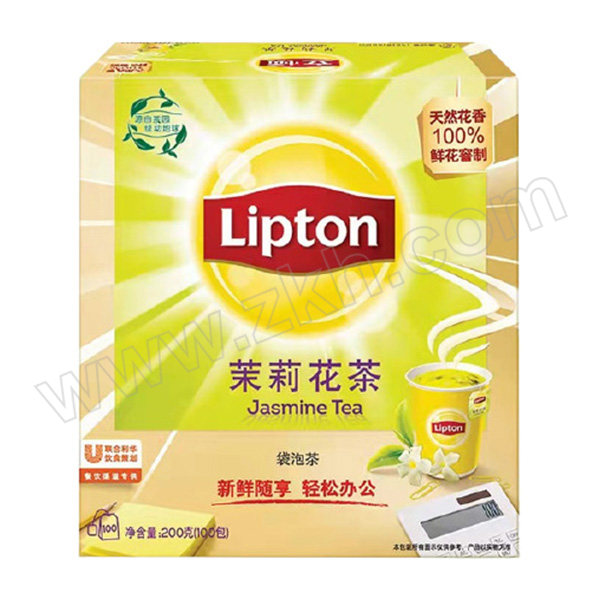 LIPTON/立顿 茉莉花茶包商用装 S100 2g×100包 1盒