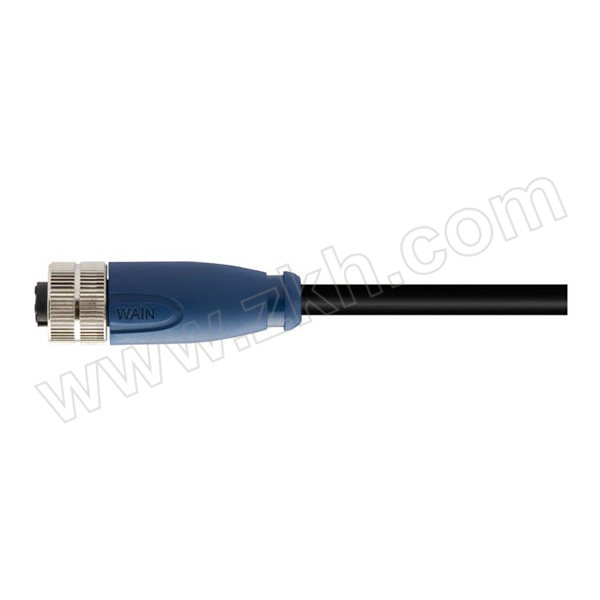 WAIN/唯恩 带线直头电缆连接器 M12-F05A-T-5.0-PUR 5m 1个