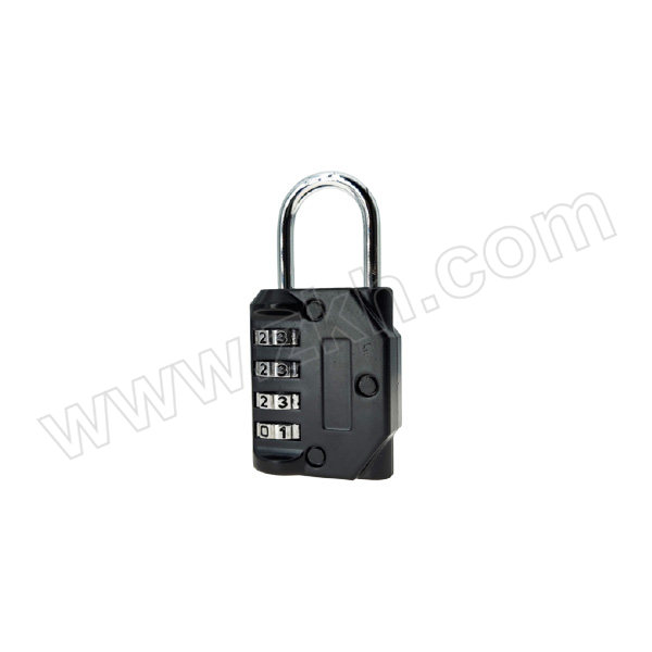 HANMA/罕码 锌合金密码锁 3005 4位密码 黑色 锁钩净高25mm 锁体宽度42mm 1个