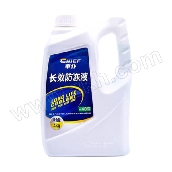CHIEF/车仆 长效防冻液 -40℃ 绿色 4kg 1瓶