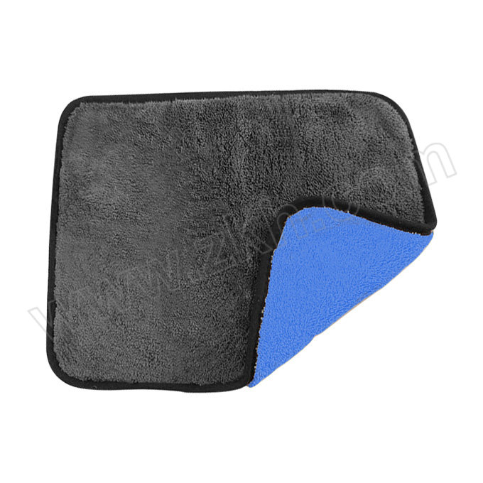 SUSHI/苏识 高密珊瑚绒双面洗车毛巾 FHSMJ3030 30×30cm 蓝色+灰色 单条约54g 1条