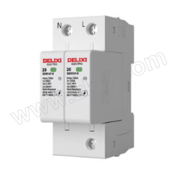 DELIXI/德力西 DZ47sY系列浪涌保护器 DZ47sY-II 65kA 2P 275V 1台