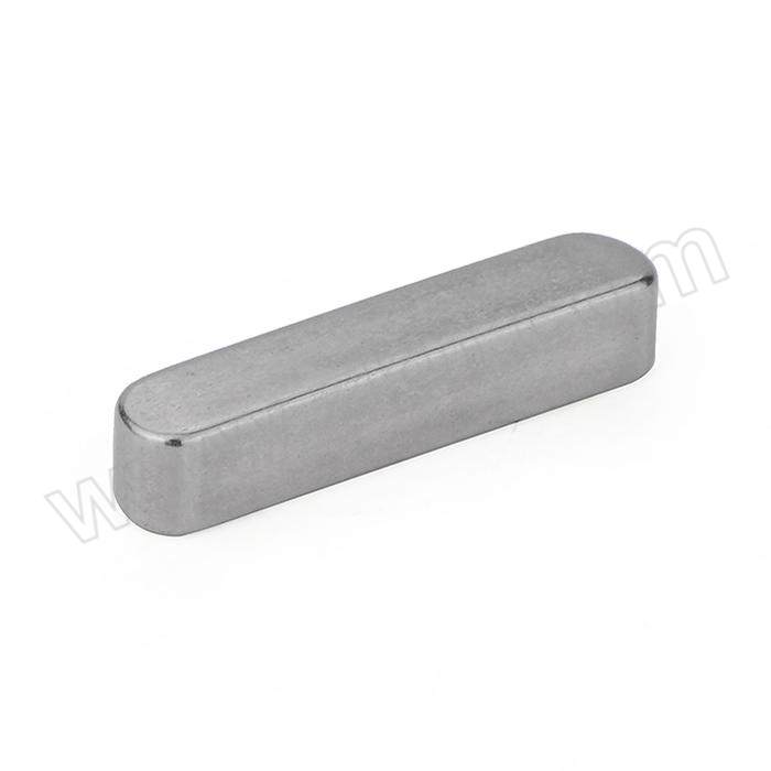 JINGGONG/劲功 GB1096 平键 不锈钢304 本色 A型 两端圆 5×5×25mm 1个