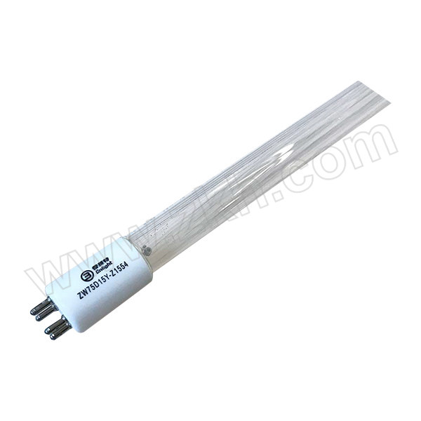 CNLIGHT/雪莱特 紫外杀菌灯管 ZW75D15Y-Z1554 4P灯脚 T5 185~254nm双波长 有臭氧 废气处理灯管 1支