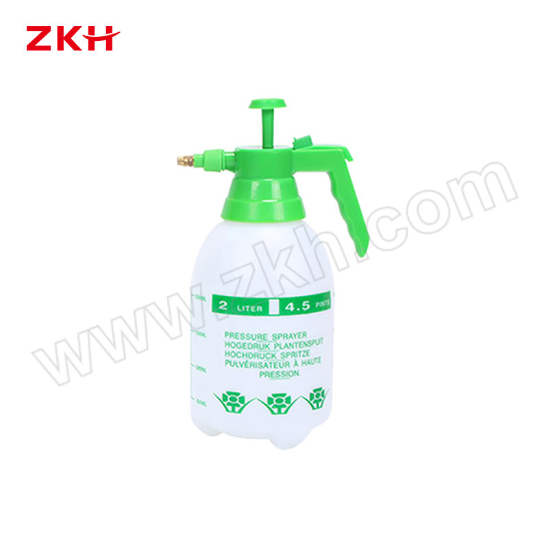 ZKH/震坤行 气压式喷壶 ZKH031 2L 绿头 1个