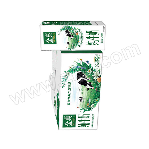 YILI/伊利 金典纯牛奶(苗条砖) 6907992507385 250mL×12盒 1箱