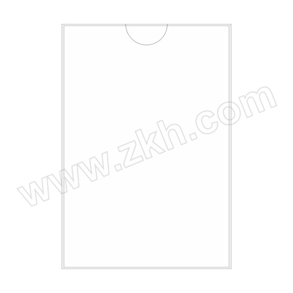 XIALONG/夏龍 亚克力插纸标签卡槽 竖款 内部尺寸297×210mm 外部尺寸311×215mm 不含标签 1个