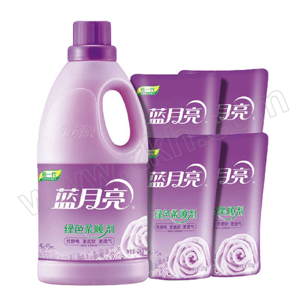 LYL/蓝月亮 薰衣草香衣物柔顺套装 一件代发 2kg+500g×4 1套
