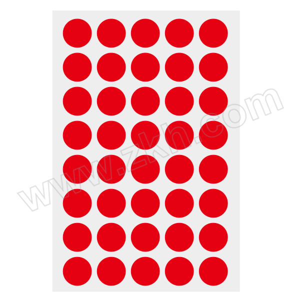 ZMZP/卓美臻品 红色圆标签 M10×10mm 1000个 1包