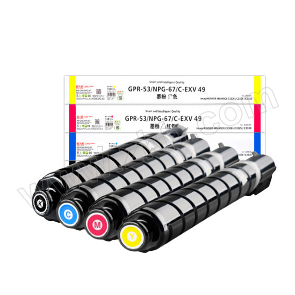 PRINT-RITE/天威 粉盒 NPG-67 带芯片 CANON-NPG67 (黑色+红色+青色+黄色 四色) 1套