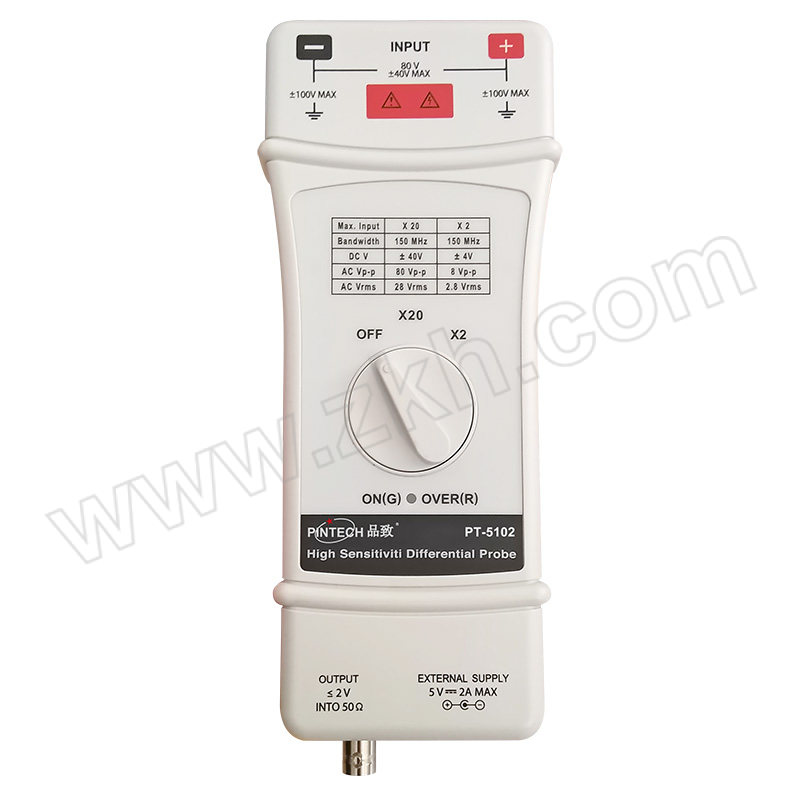 PINTECH/品致 有源差分探头 PT-5102 80V DC-150MHz 主机×1台+配件×5个 1套