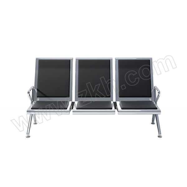 YUESHAN/悦山 黑色3人位机场椅 JCY-8 1750×700×910mm 1张