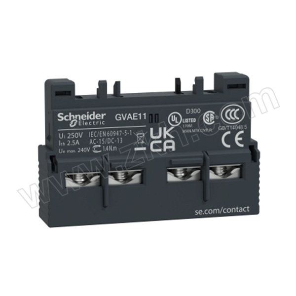 SCHNEIDER/施耐德电气 GV2系列电机保护断路器附件 GVAE11 辅助触点 1个