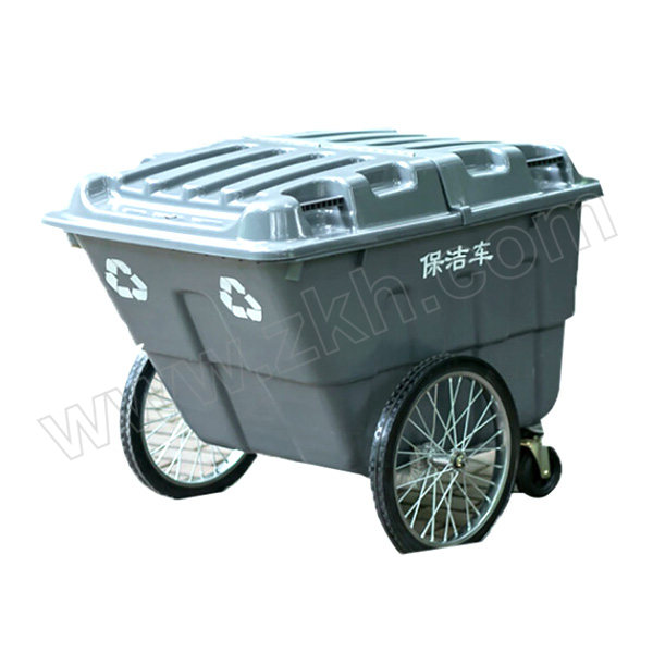MINGGU/鸣固 垃圾车手推移动垃圾桶 ZJ3626 127×91×96cm 400L 灰色 1个