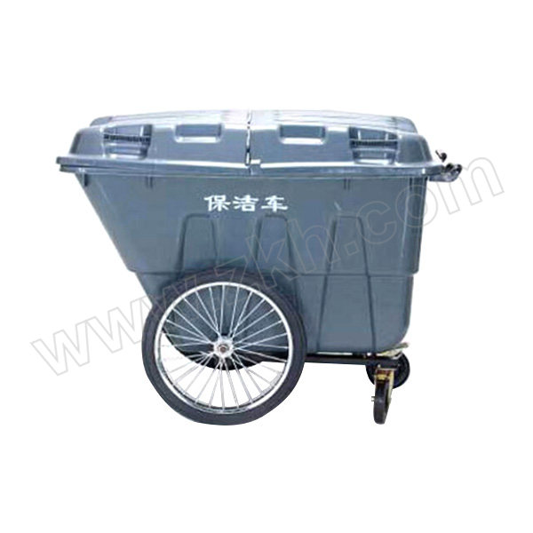 MINGGU/鸣固 垃圾车手推移动垃圾桶 ZJ3626 127×91×96cm 400L 灰色 1个