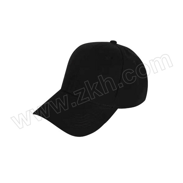 WENQIKU/文器库 棒球帽(毛青6片) 帽围58cm 帽高12cm 帽舌长7.5cm 帽舌宽18.5cm 黑色 1个