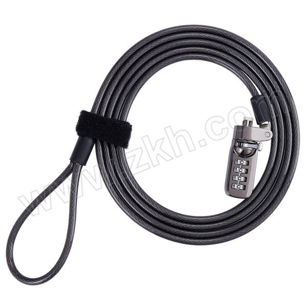 BAOPINFANG/寶品坊 加长钢缆密码锁 BPF-KP67 4位密码 钢缆长1.9m 适用于投影仪显示器加锁 1把