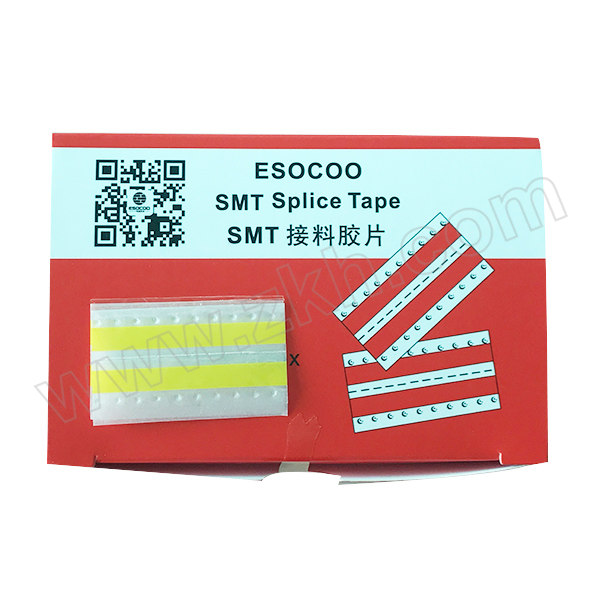 ESOCOO/一电通 双面黄色不防静电SMT接料带 0108C 8mm 4.8×40mm 黄色 500个 1盒
