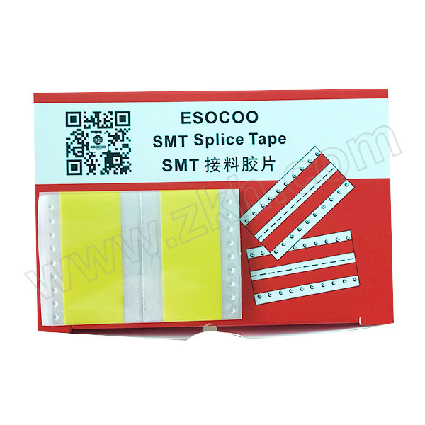 ESOCOO/一电通 双面黄色不防静电SMT接料带 0124C 24mm 17×40mm 黄色 250个 1盒