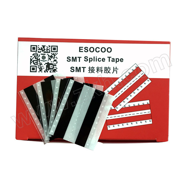 ESOCOO/一电通 双面黑色防静电SMT接料带 0108GC-ESD 8mm 4.8×40mm 黑色 防静电 500个 1盒