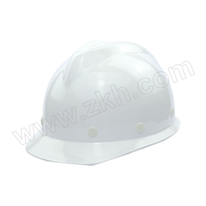 JIXIANG/吉象 V字玻璃钢安全帽 B1型 白色 旋钮式帽衬 1顶