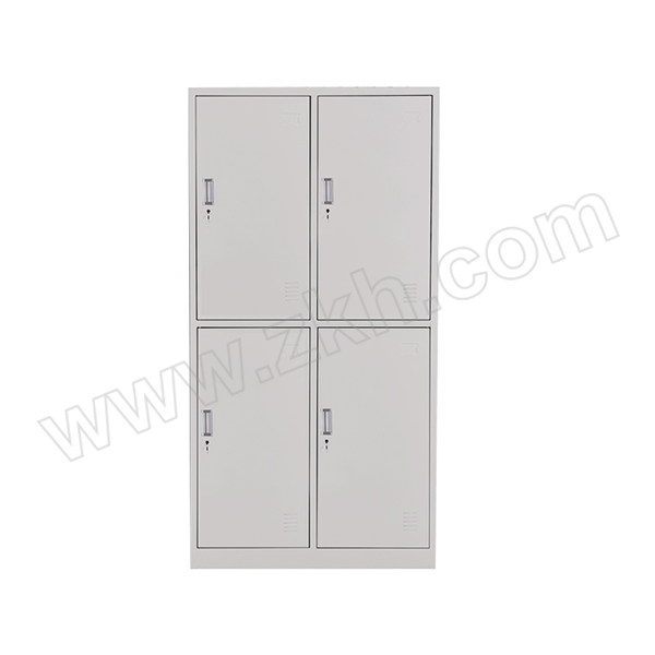 YUESHAN/悦山 加厚钢制4门更衣柜 JHGYG-9 尺寸900×420×1800mm 灰白色 1个