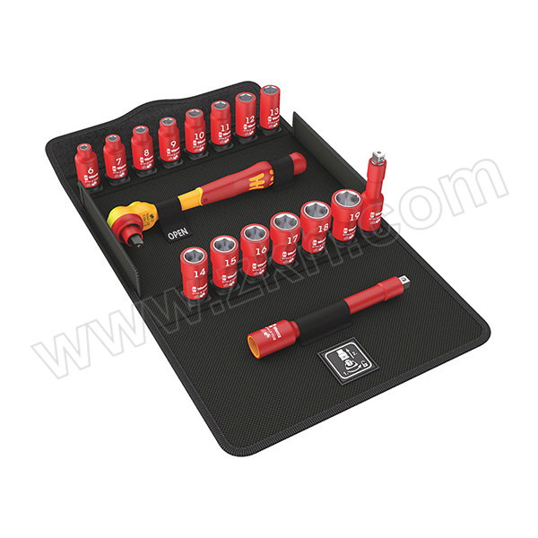 WERA/维拉 公制绝缘棘轮扳手组套 05004970001 19件 1套