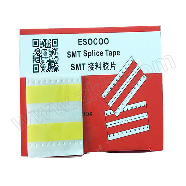 ESOCOO/一电通 单边定位防静电SMT双面接料带 SMS0108 8×24mm 黄色 500片 1盒