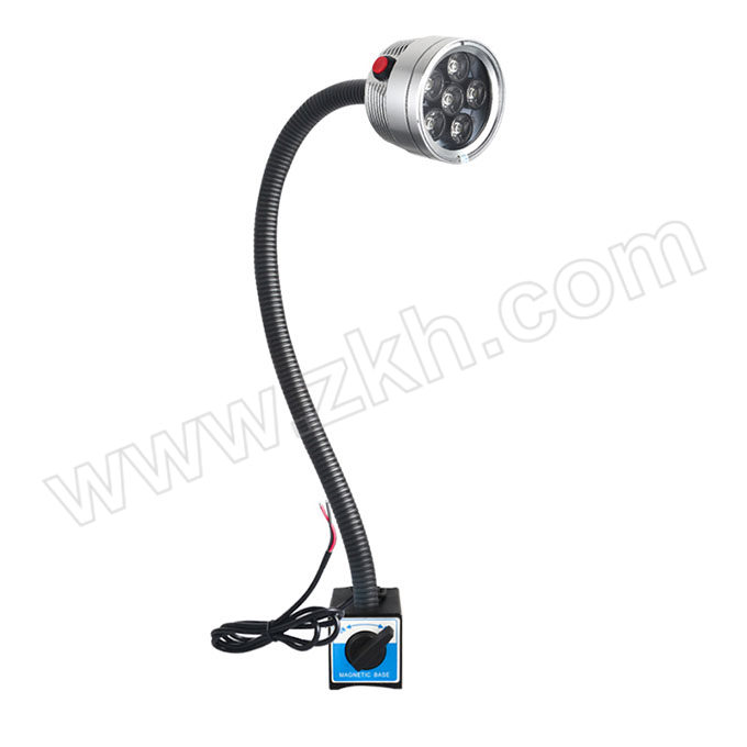 JIUJIA/九家 M2LED防水机床灯 6W102-02W3-B-1S1 M2C06240B-02 6W 24V 开关磁力座 银色 1个