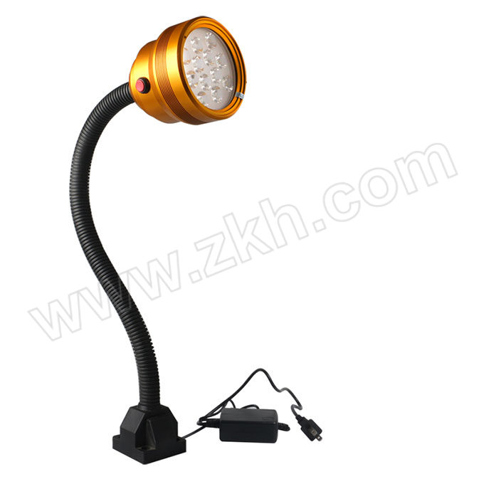 JIUJIA/九家 M2LED防水机床灯 12W109-22W8-7-6G1 M2C122207 12W 220V 塑料底座 金色 1个