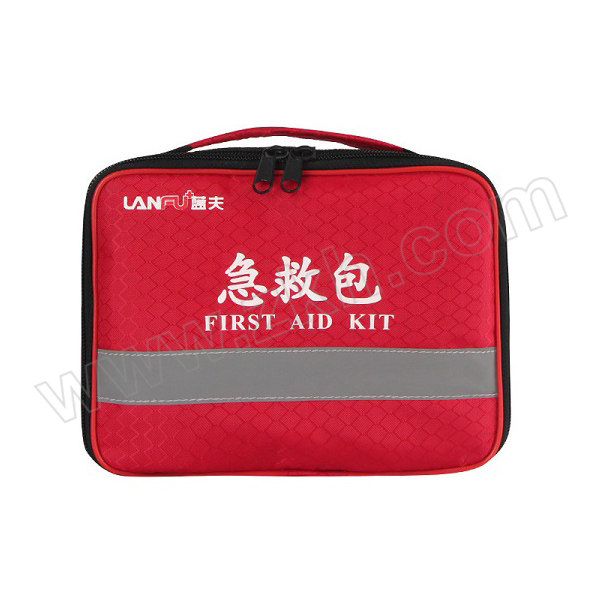 LANFU/蓝夫 便携随身应急包 LF-12002 200×150×70mm 红色 含20类65件 配置参见详情 1套