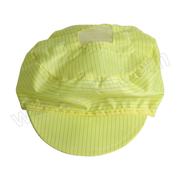 XLD/鑫力达 防静电涤纶小工帽 XLD-1018D 均码 黄色 1个