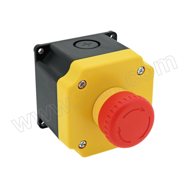 IDEC/和泉 YB系列急停按钮盒 YB1W-YW1B-V4E01R-Y0 1NC触点 黄色盒盖 1个