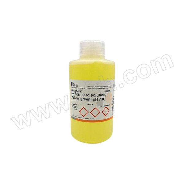 BBI pH标准溶液 A602307-0250 黄绿色 pH=7 250mL 1瓶