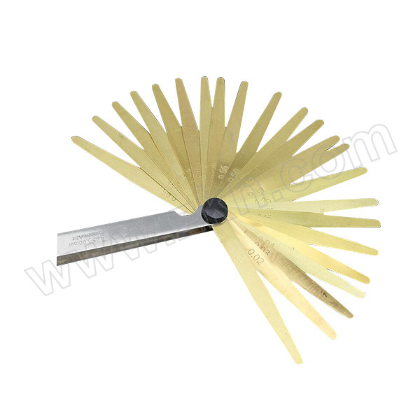 GOODSUPERJST 黄铜塞尺 0.01-2mm 100mm 19片 不代为第三方检测 1套